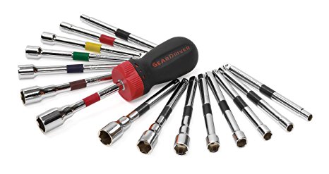 GearWrench 8916 16 Piece Ratcheting Screwdriver Nut Driver Set