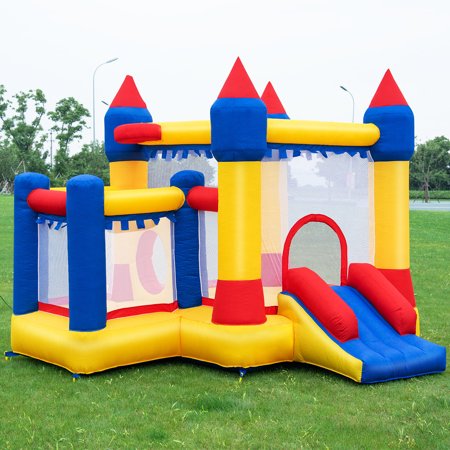 Generic Inflatable Bounce House Castle Commercial Kids Jumper Moonwalk With Ball Without Blower