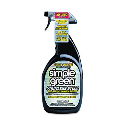 Simple Green 18300 Stainless Steel One-Step Cleaner and Polish, 32oz Trigger Spray