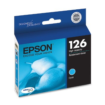 Epson T126220 DURABrite Ultra Cyan High Capacity Cartridge Ink