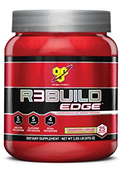 BSN 25 Servings R3Build Edge Post Workout Powders, Cranberry Limeade, 1.05 Pound
