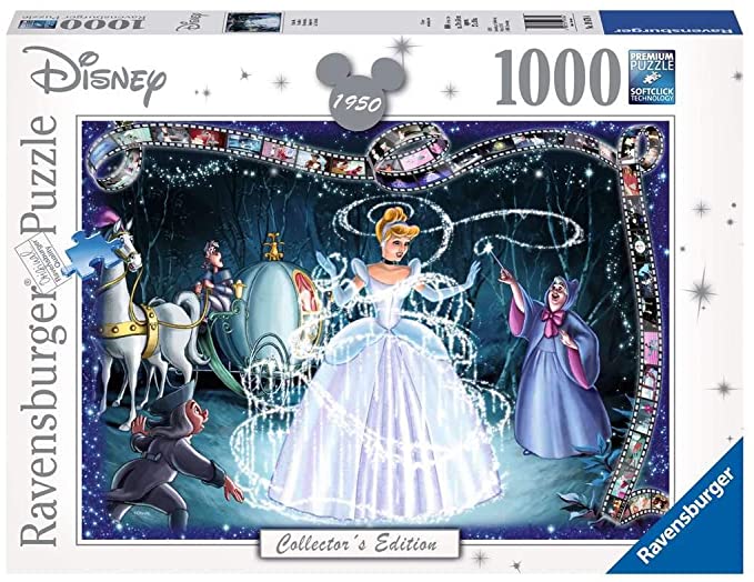 Ravensburger Disney Collector's Edition Cinderella 1000 Piece Jigsaw Puzzle for Adults - Every Piece is Unique, Softclick Technology Means Pieces Fit Together Perfectly