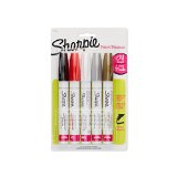 Sharpie Oil-Based Paint Markers Medium Point 5-Pack Assorted Colors with Metallics 1770458