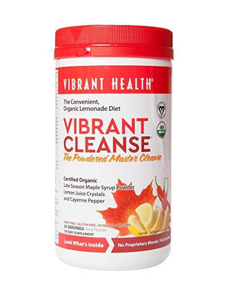 Vibrant Health - Vibrant Cleanse, The Convenient Organic Lemonade Diet, 24 Servings