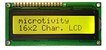 microtivity IM162 LCD Module 1602, Black on Green with Backlight