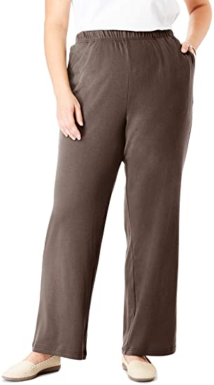 Woman Within Women's Plus Size 7-Day Knit Wide Leg Pant