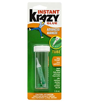 Krazy Glue Advanced Extra-Strength Formula Instant Glue, 1.9ml Tube (6155010300)