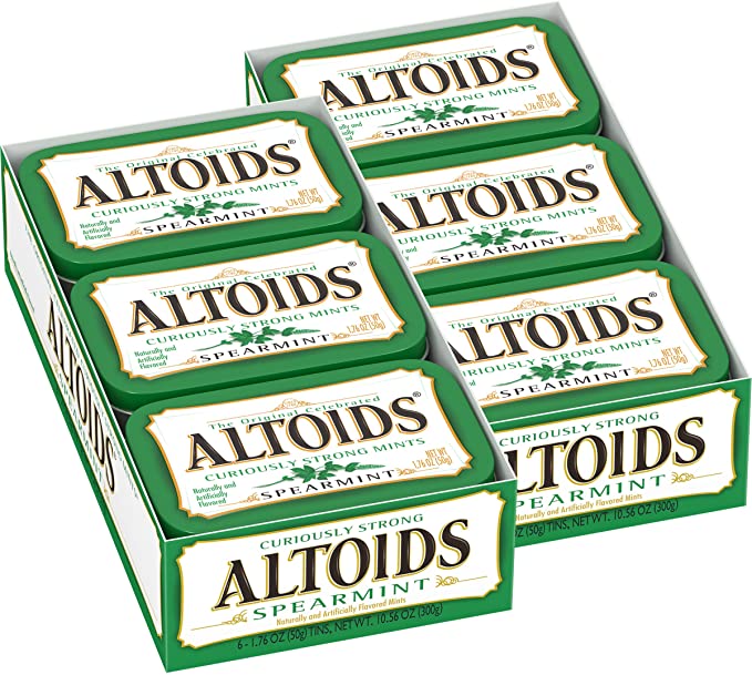 Altoids Spearmint Mints, 1.76 Ounce (12 Packs)