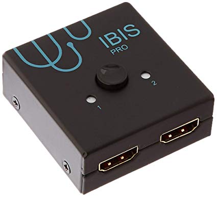 IBIS Pro 4K HDMI Bi-Directional Switch 4K 60 Hz at 4:4:4, HDCP pass-through (HDCP 2.2 support), 2x1 or 1x2