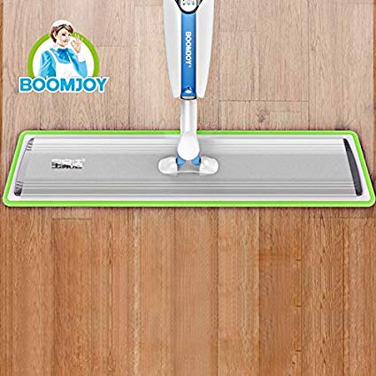 Boomjoy Spray Mop| Aluminum premium spray mop| Floor Mop | 2 Reusable Microfiber Cloth & Scraper | Kindly see related video.