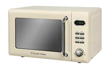 Russell Hobbs RHRETMD706C 17L Retro Digital 700w Solo Microwave Cream