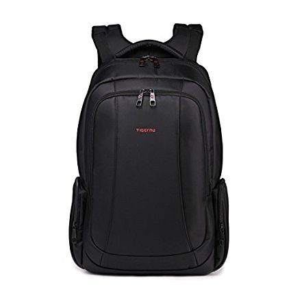 Tigernu FIne Men Women nylon Backpack Laptop Rucksack Shool Bag-Black&Orange