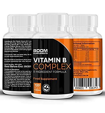 Vitamin B Complex High Strength | 120 Powerful Vitamin B Complex Tablets | FULL 4 Month Supply | Contains ALL 8 B Vitamins | Safe And Effective | Manufactured In The UK! | 30 Day Money Back Guarantee