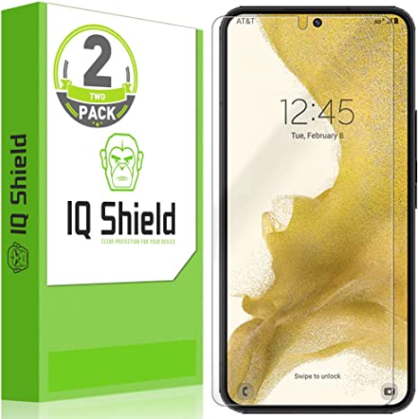 IQShield Screen Protector Compatible with Samsung Galaxy S23 5G (2-Pack) Anti-Bubble Clear Film