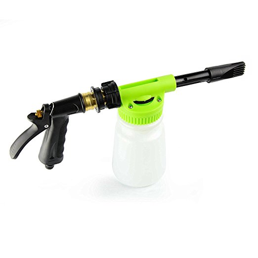 Crusar Car Washing Foamaster Gun And Multifunctional Portable Water foam-Water Soap And Shampoo Sprayer For Car Van Motorcycle Vehicle Green