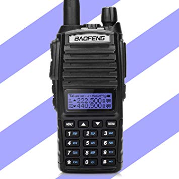 BaoFeng x Radioddity UV-82X3 Tri-Band Radio VHF 1.25m UHF Handheld Portable Amateur (Ham) Two Way Radio with Dual PTT, Programming Cable, Dual Band and 220MHz Antenna