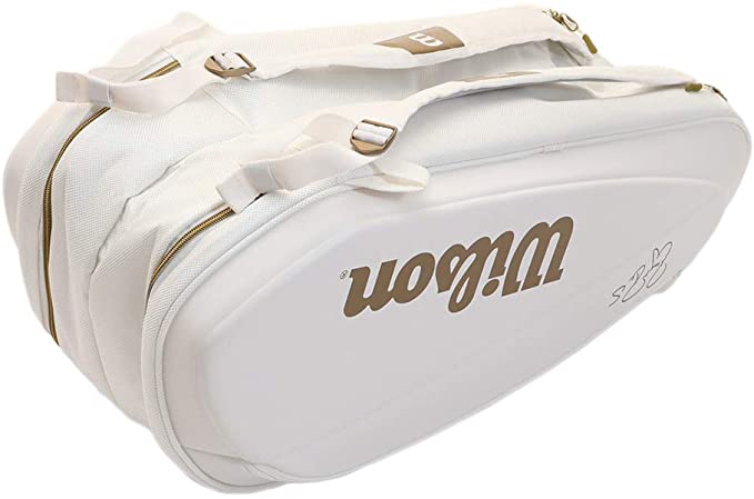 Wilson Federer DNA 12 Racquet Bag (White/Gold)