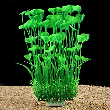 QUMY Large Aquarium Plants Artificial Plastic Fish Tank Plants Decoration Ornament Safe for All Fish