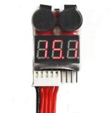 SMAKN 1-8S Battery Checker and Low Voltage Buzzer Alarm Plus BlueMart Cable Tie