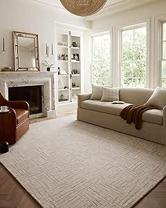 Loloi Chris Loves Julia Polly Collection POL-08 Smoke/Sand 7'-9" x 9'-9" Area Rug