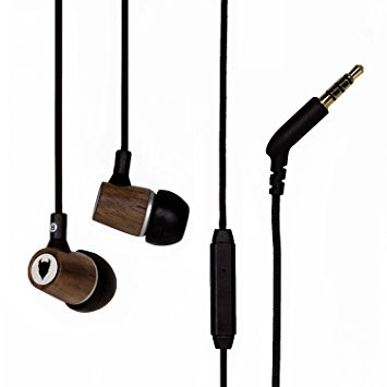 MediaDevil Artisanphonics EB-03 Premium Wood Earphones with Built-in Microphone (3rd Gen - 2017 model)