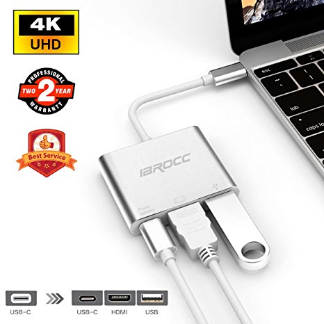 USB-C To HDMI Adapter 4K/Usb3.0/Type C Convertor For Macbook/Chromebook Pixel/Dell/Usb-C Devices To Hdtv/Projector …