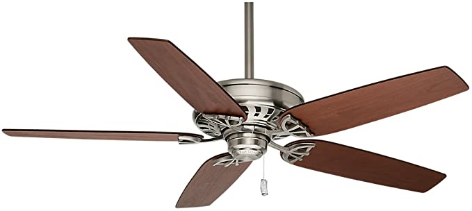 Casablanca Indoor Ceiling Fan, with pull chain control - Concentra 54 inch, Brushed Nickel, 54021