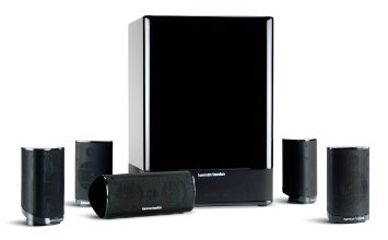 Harman Kardon HKTS-15 51 High-Performance 6-Piece Home Theater Speaker System Black Gloss Discontinued by Manufacturer