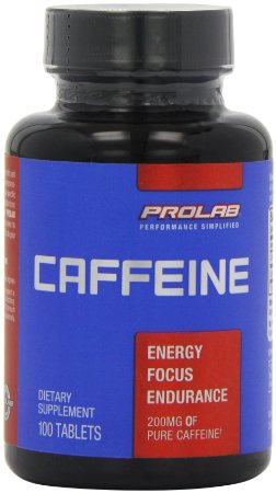 Prolab 200mg Caffeine Maximum Potency Tablets, 100 Tablets