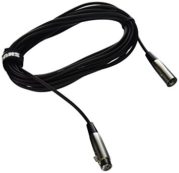 Shure C25J 25-Feet Hi-Flex Cable, Chrome XLR Connectors