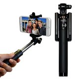 Bluetooth Selfie Stick - Latest Compact Portable Monopod Design with built in wireless remote shutter for camera - Best for taking pictures with iphone 6 6s 5 5s 5c 6 plus 6s plus and android phones - 100 Lifetime Guarantee
