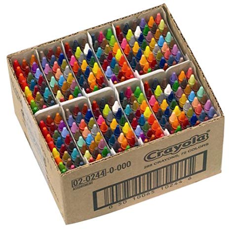 Crayola 288 Assorted Crayons Classpack, 72 colours