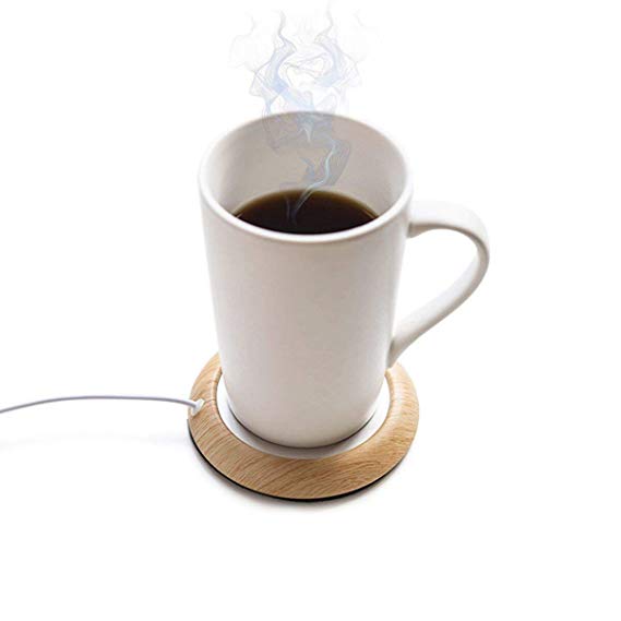 Coffee Warmer USB Mug Warmer Beverage/Drink/Tea Warmer for Office/Home Use (Light Wood Grain)