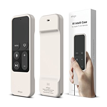 elago R1 Intelli Case [SOLID WHITE]-[HEAVY SHOCK ABSORPTION][MAGNET TECHNOLOGY][LANYARD INCLUDED] for apple TV Remote