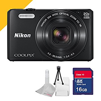 Nikon COOLPIX S7000 Camera with 16GB SDHC Class 10 Memory Card