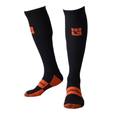 MudGear Obstacle Race Compression Socks, Outdoor Performance Running Socks for Mud Runs and OCR