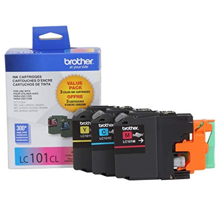 Brother LC101-3PKS Combo Pack Ink Standard Yield (3x 300 Yield)(C/M/Y)