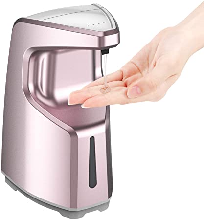 Automatic Hand Sanitizer Dispenser, Automatic Soap Dispenser Touchless, Infrared Motion Activated SensorHands Free, Soap Dispenser with Waterproof Base for Bathroom, Kitchen,Countertop/Wall Mounted