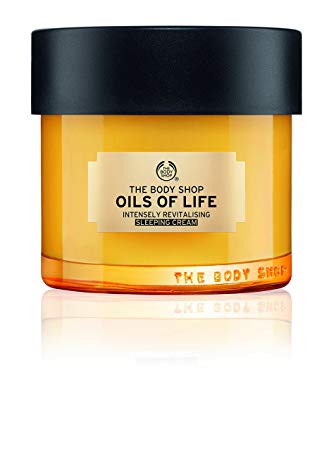 The Body Shop Oils Of Life Intensely Revitalising Sleeping Cream, 100% Vegan Night Cream, 2.7 oz.