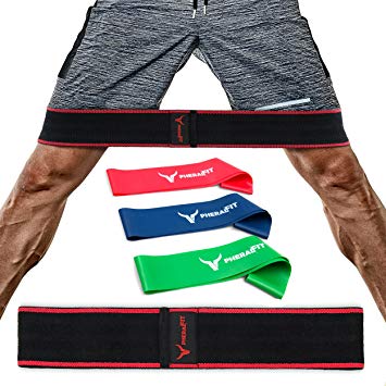 PHERAL FIT Hip Bands - Elastic Fabric Band - Booty & Glute Exercise Band   3 Resistance Loops Included | Hip Thruster Loop Legs - Hips - Thighs & Booty