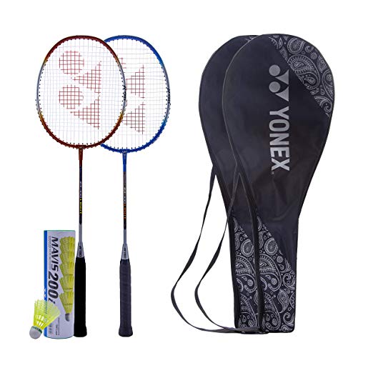 Yonex ZR 100L M200I Aluminum Strung Badminton Racquet (Blue) with Full Cover