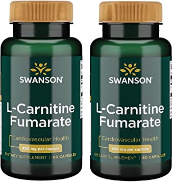 Swanson L-Carnitine Fumarate 450 mg 60 Caps 2 Pack
