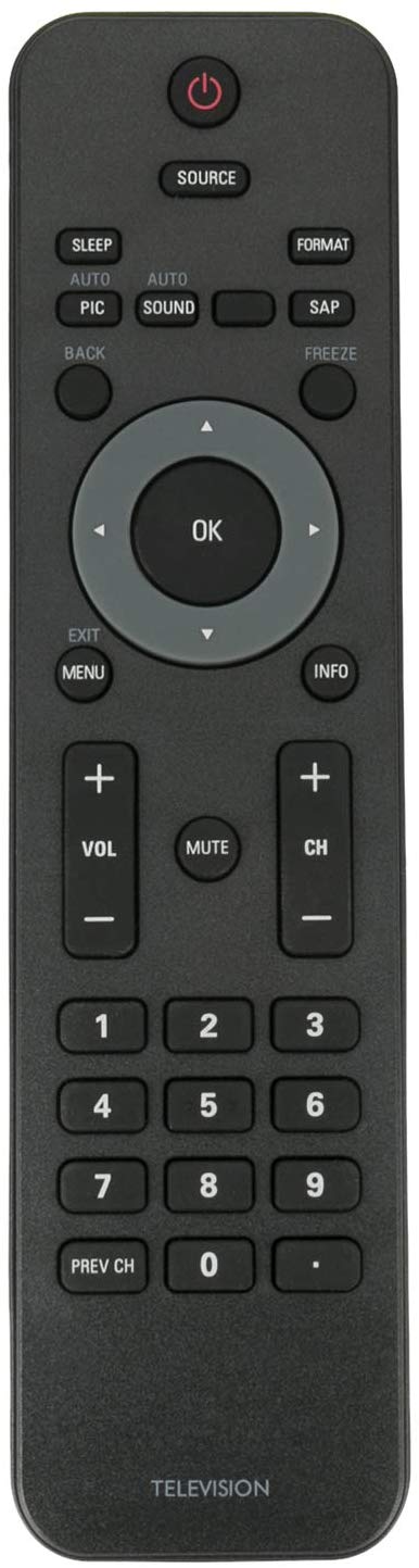 New TV Remote Control RC202360801B URMT34JHG001 fit for Philips TV 32PFL3504D/F7 19PFL3504D/F7 42PFL3704D/F7 22PFL3504D/F7 32PFL3514D/F7 42PFL3704D 22PFL3504D 22PFL4505D