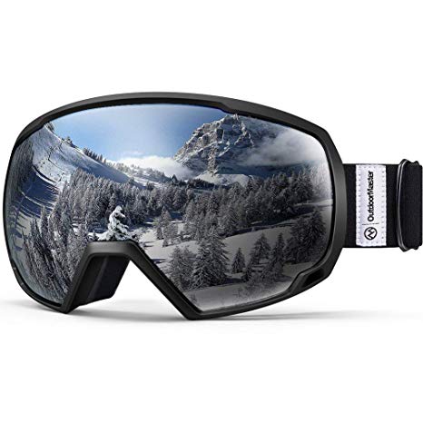 OutdoorMaster OTG Ski Goggles - Over Glasses Ski/Snowboard Goggles for Men, Women & Youth - 100% UV Protection