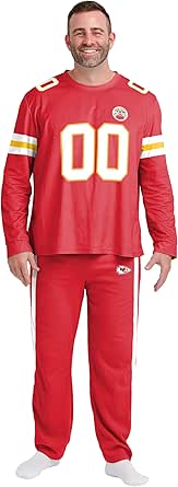 FOCO Men's NFL Team Logo Gameday Ready Jersey Pajama Set