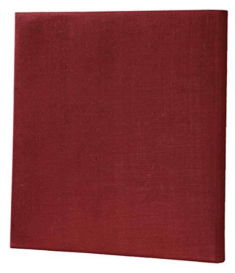 ATS Acoustic Panel 24x24x2 Inches, Beveled Edge, in Burgundy