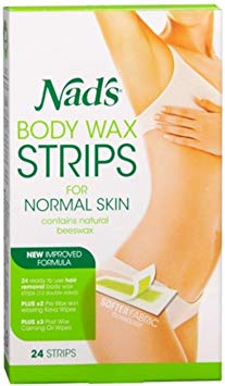 Nads Large Body Wax Strip Size 24ct Nads Large Body Wax Hair Removal Strips 24ct