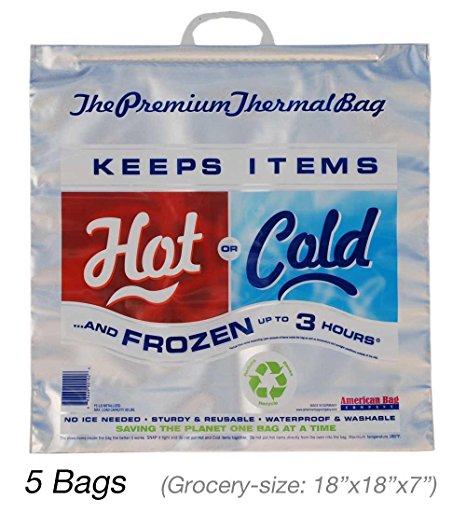 Hot Cold Bag | Insulated Bag | Thermal Bag (5 Grocery Bags)