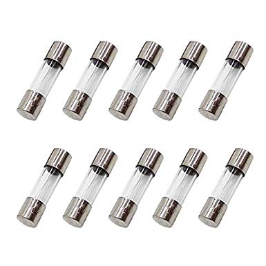 10 Pack 5 X 20MM 2A Fast-Blow Fuse 2Amp 250V F2AL250V Glass Fuse Fast Acting Fuse
