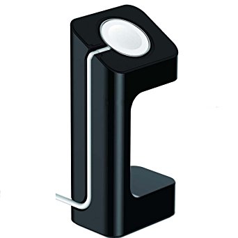 iClever Updated Apple Watch Stand, Charging Dock Station for 38mm/42mm Apple Watches, Black